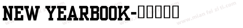 New Yearbook字体转换